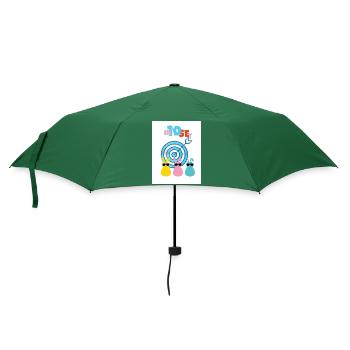 Geschossen um 10. Intensiv und präzise. - Regenschirm (klein) - Flaschengrün - Vorne