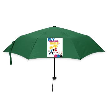 Fliege dich in Bälle. Spielen Sie Bowling. - Regenschirm (klein) - Flaschengrün - Vorne