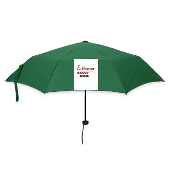 Entweder oder. Entweder oder. - Regenschirm (klein) - Flaschengrün - Vorne