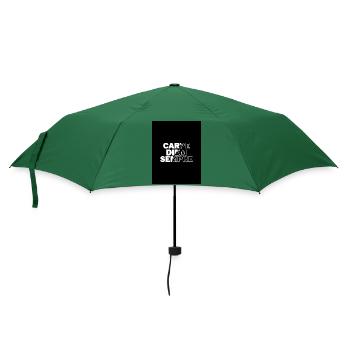 Carpe diem - Regenschirm (klein) - Flaschengrün - Vorne
