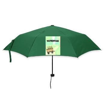 Vatertag - Regenschirm (klein) - Flaschengrün - Vorne