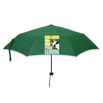 Nicht mein Prob Lama Ruhestand Prob-Llama im Ruhestand - Regenschirm (klein) - Flaschengrün - Vorne