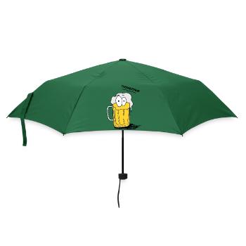 Lustiges Bier Bild Therabierbar - Regenschirm (klein) - Flaschengrün - Vorne