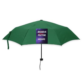 Believe - Regenschirm (klein) - Flaschengrün - Vorne