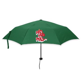 Ho Ho Ho - Regenschirm (klein) - Flaschengrün - Vorne