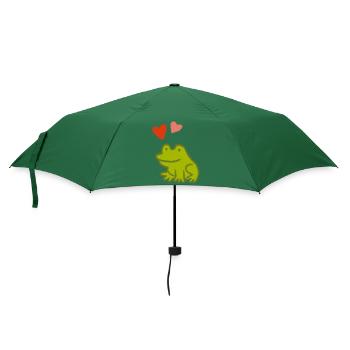 Mutfrosch 2 - Regenschirm (klein) - Flaschengrün - Vorne