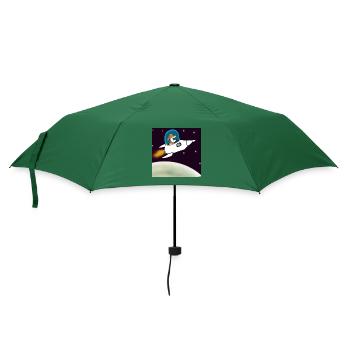 dog on mars - Regenschirm (klein) - Flaschengrün - Vorne