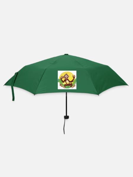 Rhythmus-Affe - Regenschirm (klein) - Flaschengrün