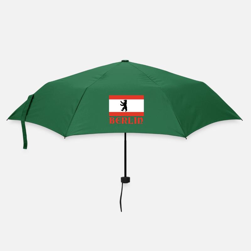 Graphique du drapeau de l’ours de Berlin - Parapluie standard - vert bouteille