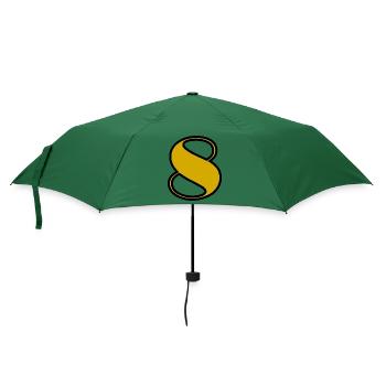 8. 8 JAHRE. 8. JUBILÄUM. GEBURTSTAG 8 JAHRE - Regenschirm (klein) - Flaschengrün - Vorne