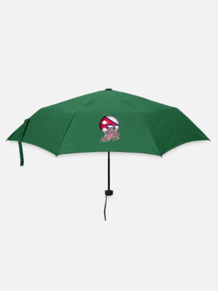 Nepal - Regenschirm (klein) - Flaschengrün