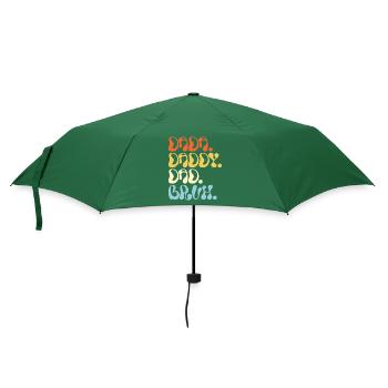 Dada Papa Bruh Vatertagsgeschenk 2023 - Regenschirm (klein) - Flaschengrün - Vorne