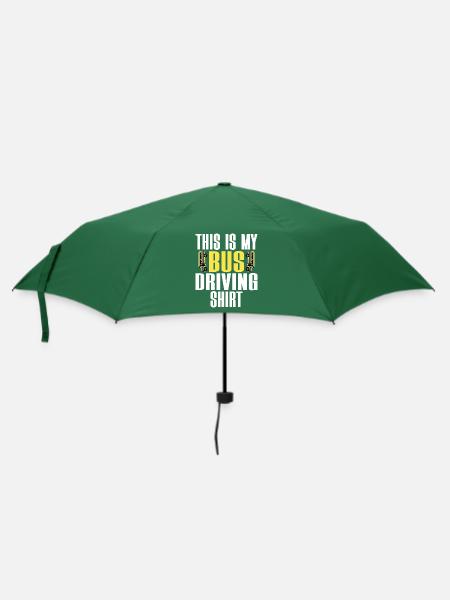 Schulbusfahrer Humor - Regenschirm (klein) - Flaschengrün
