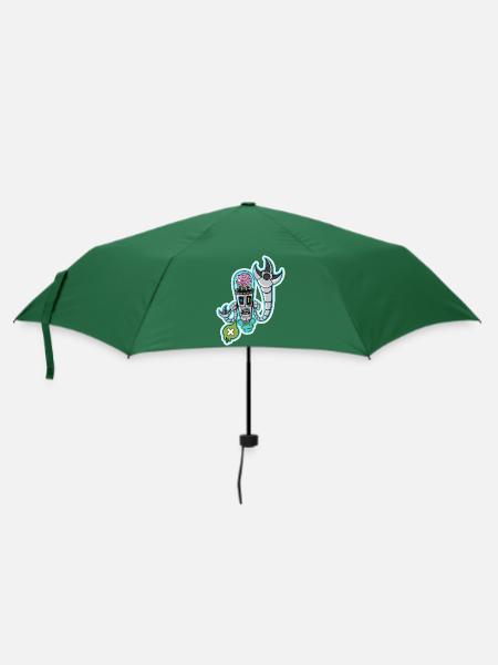 Gehirnmaschine - Regenschirm (klein) - Flaschengrün