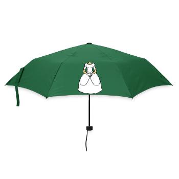 hochzeitskleid clipart rock kleid hochzeit prinzes - Regenschirm (klein) - Flaschengrün - Vorne