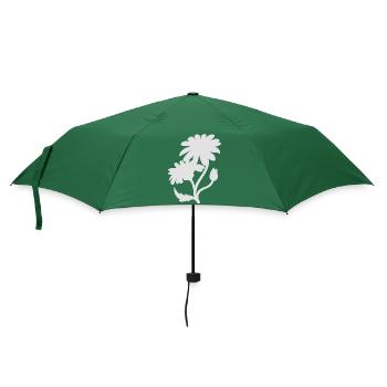 Einfache Gänseblümchen - Regenschirm (klein) - Flaschengrün - Vorne