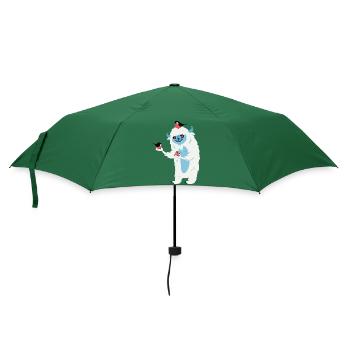 Monster mit Vögeln - Regenschirm (klein) - Flaschengrün - Vorne