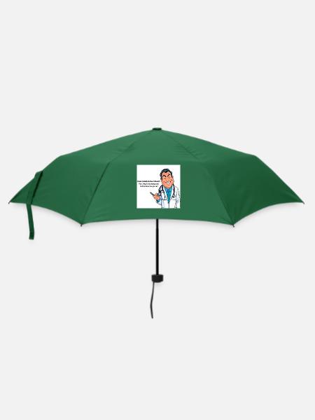 Lustige Ärzte - Regenschirm (klein) - Flaschengrün