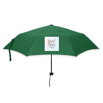 gute vibes ey only 2022 - Regenschirm (klein) - Flaschengrün - Vorne