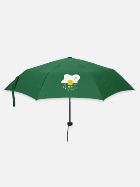 Ei guten Morgen - Regenschirm (klein) - Flaschengrün