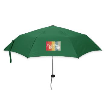 Abschlepper Geschenkideen Retro - Regenschirm (klein) - Flaschengrün - Vorne