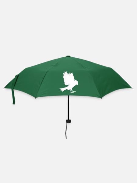 weißer Spatz - Regenschirm (klein) - Flaschengrün