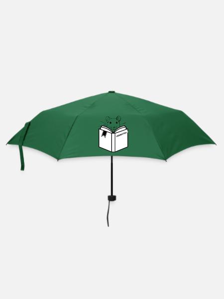 Leseratten - Regenschirm (klein) - Flaschengrün