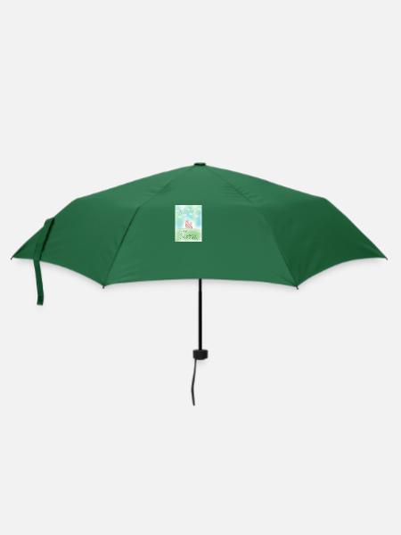 Lets enjoy the summer - Regenschirm (klein) - Flaschengrün