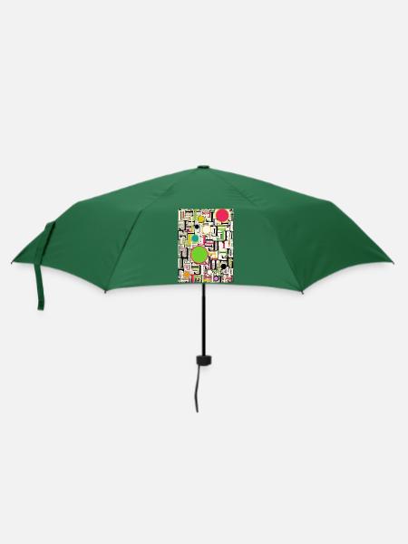L Vispo1 LOVE - Regenschirm (klein) - Flaschengrün