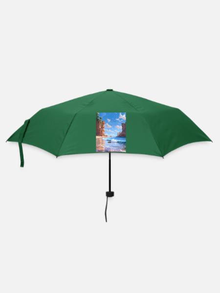 Küste - Regenschirm (klein) - Flaschengrün