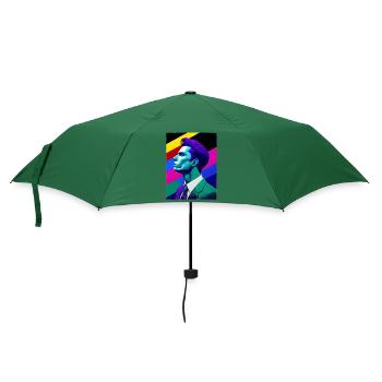 Stand with Pride - Regenschirm (klein) - Flaschengrün - Vorne