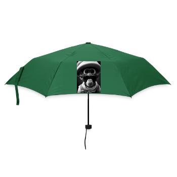 Cool Monkey - Regenschirm (klein) - Flaschengrün - Vorne