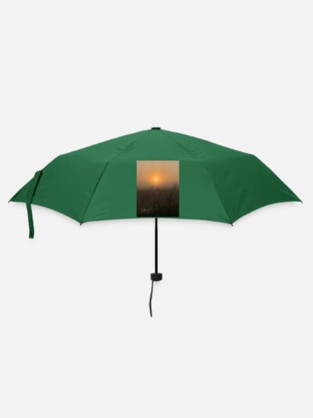 Sonnenaufgang - Regenschirm (klein) - Flaschengrün