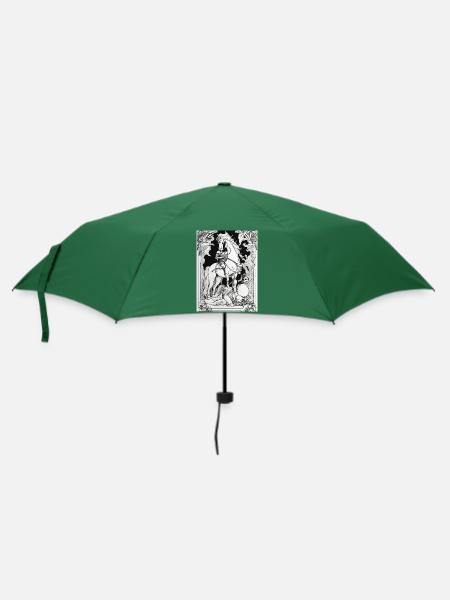 Der Tod auf einem Pferd - Regenschirm (klein) - Flaschengrün