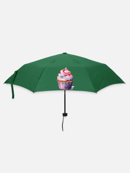 cupcake 2 - Regenschirm (klein) - Flaschengrün