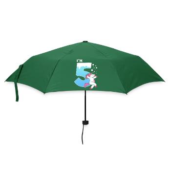 Schlittschuh Schlittschuhlaufen Eislauf - Regenschirm (klein) - Flaschengrün - Vorne