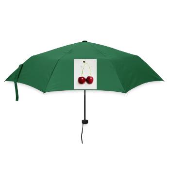 Kirsche - Regenschirm (klein) - Flaschengrün - Vorne