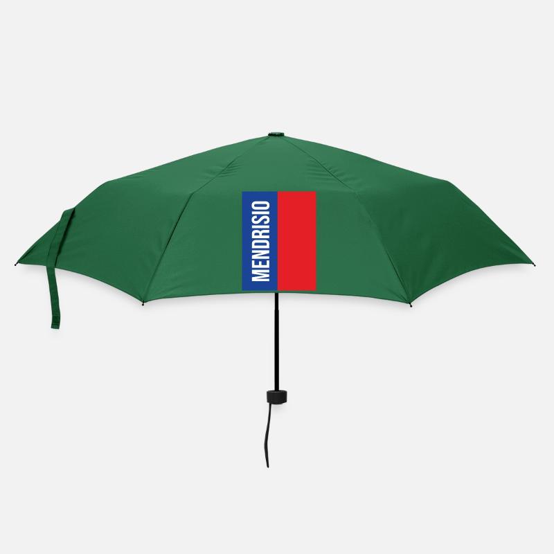 Mendrisio Blue Red Vertical - Umbrella (small) - bottlegreen