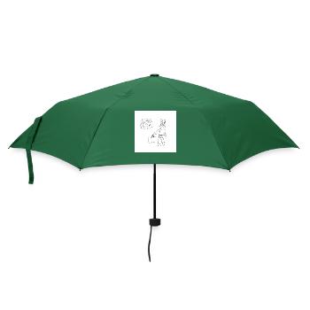 Jack der Hase - Regenschirm (klein) - Flaschengrün - Vorne