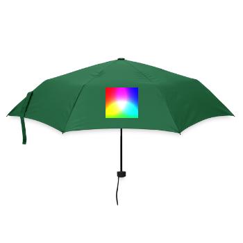 RGB Farbpalette - Additive Farbmischung - Regenschirm (klein) - Flaschengrün - Vorne