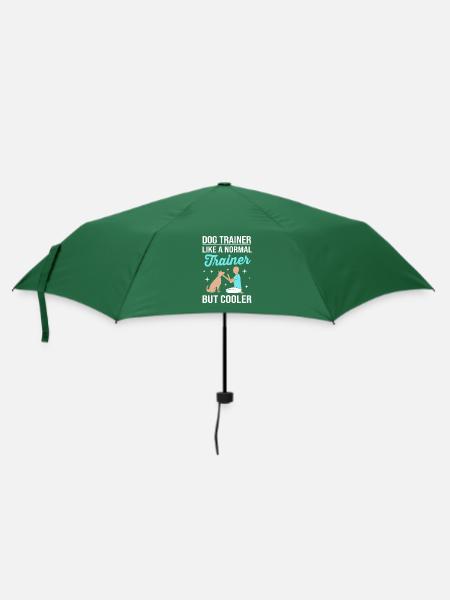 Hundetrainer - Regenschirm (klein) - Flaschengrün