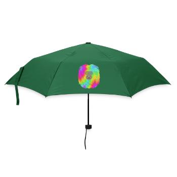 Tamarin Affe Affen Affenähnlich Affengesicht - Regenschirm (klein) - Flaschengrün - Vorne