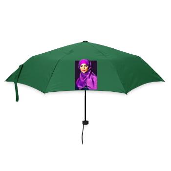 Hijab Bae tshirt pullover cap tasse etc kunstdruck - Regenschirm (klein) - Flaschengrün - Vorne