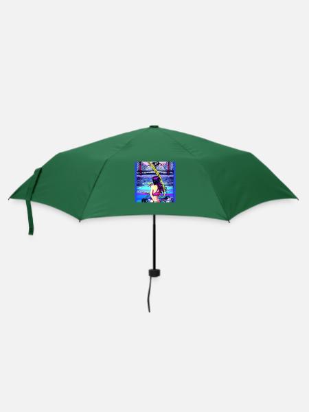 Neongirl - Regenschirm (klein) - Flaschengrün