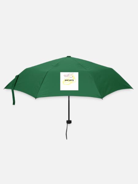 pool party - Regenschirm (klein) - Flaschengrün