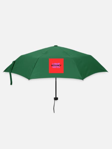 Love Story - Regenschirm (klein) - Flaschengrün