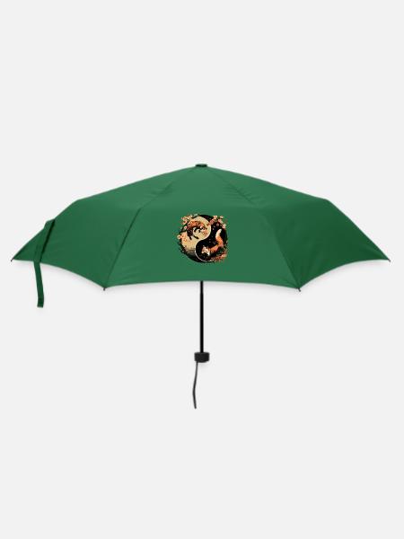 Fuchs 2 - Regenschirm (klein) - Flaschengrün