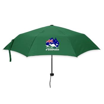 Australien Abstammung Känguru Australisch - Regenschirm (klein) - Flaschengrün - Vorne