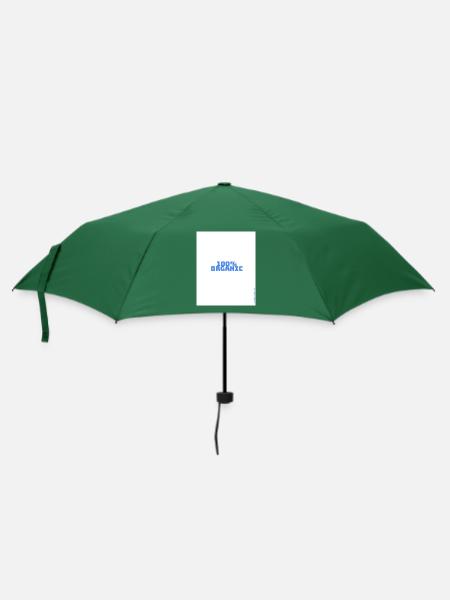 100 % Organic - Regenschirm (klein) - Flaschengrün
