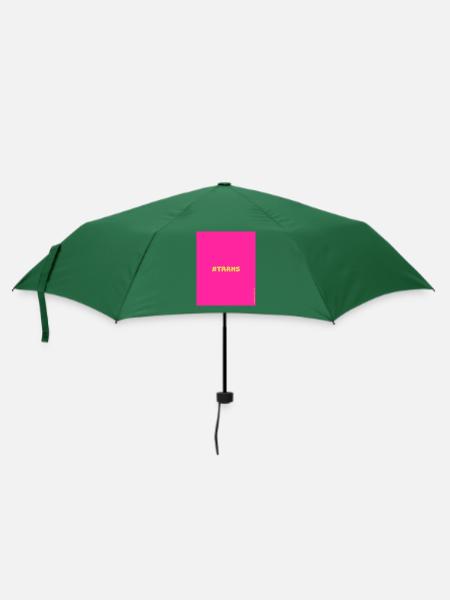 Trans - Regenschirm (klein) - Flaschengrün